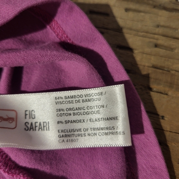 FIG Women's Pink Drape Top - Picture 4 of 5